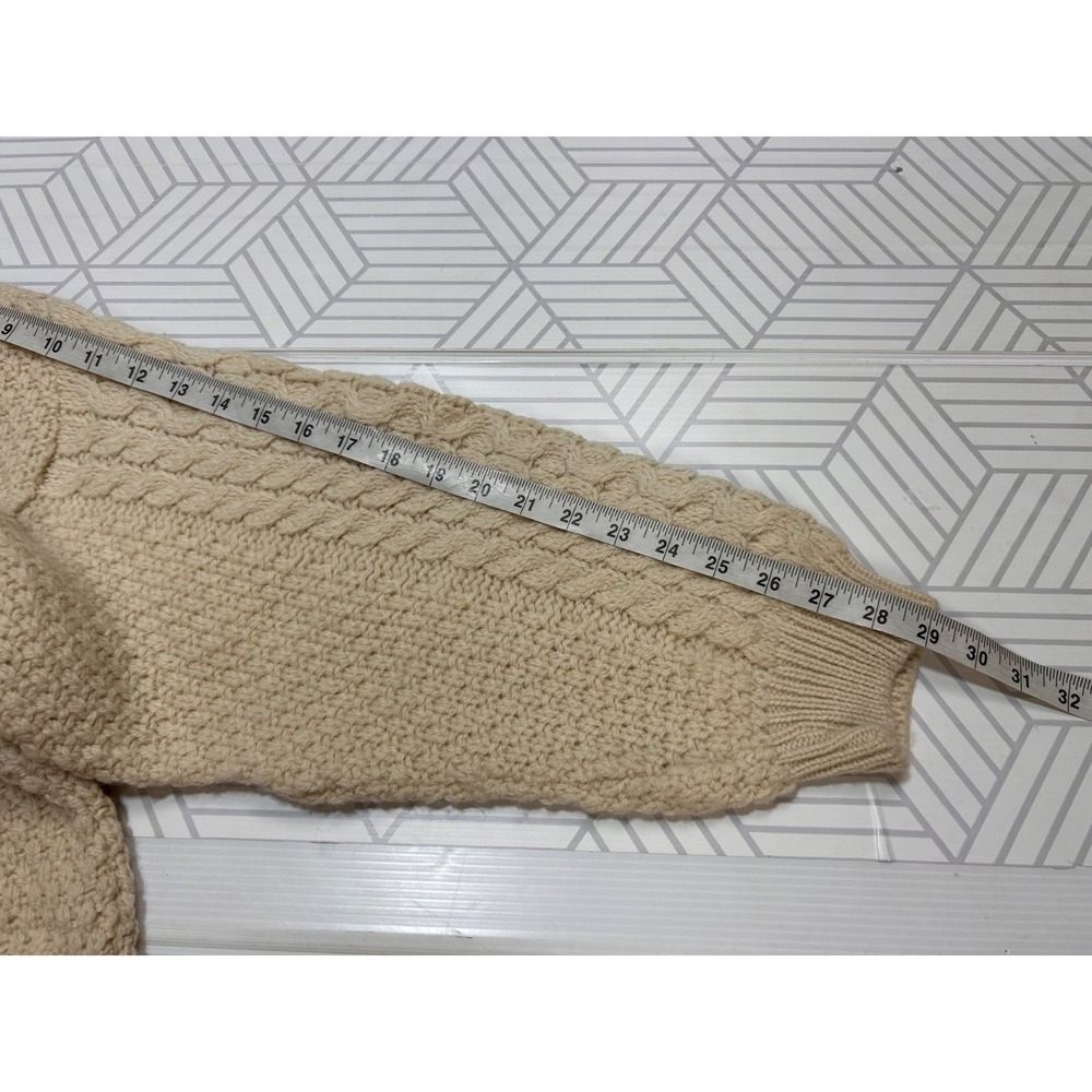 McKennas Highland England Sweater Men's size Xl Wool Fisherman Cable Knit i. - Picture 7 of 9